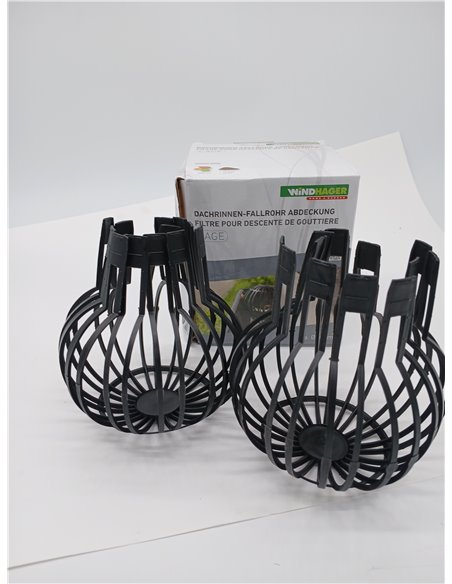 Windhager 07124 - Cubierta para canalones de canalón, protección para canalones, colador para canalones, Protector de Hojas para