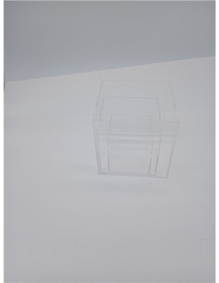 BELLE VOUS Cajas de Metacrilato Transparente (Pack de 3) Cubos 3 Tamaños Distintos - Vitrina Expositora para Colecciones – Organ