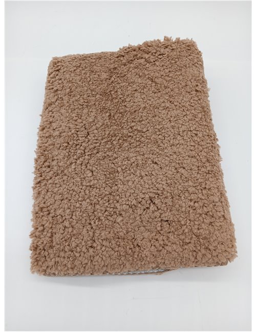 MIULEE 1 Pieza Alfombra de Forma de U Pelusa Rizada Suave Antipolvo Antideslizante Absorbente Alfombra Lavable para Baño 45 x 45