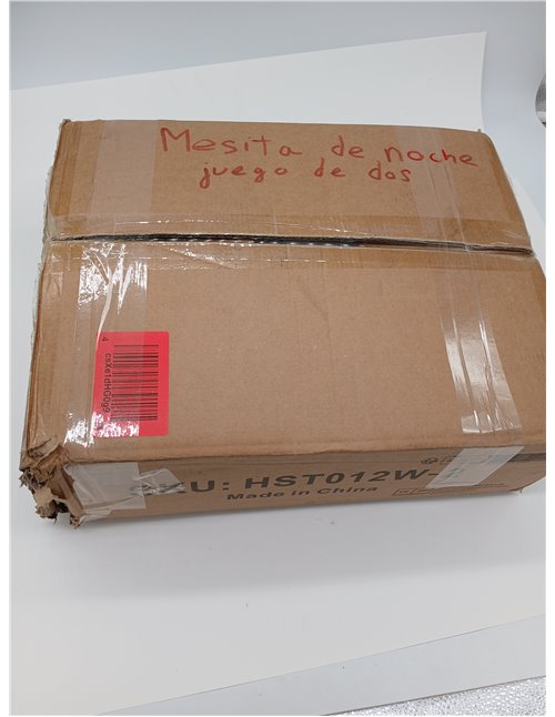 YMYNY Mesita de Noche, Juego de 2, Mesa Auxiliar, Mesilla de Noche, Cajón de Tela, Compartimento Abierto, Estilo Moderno, Strutt