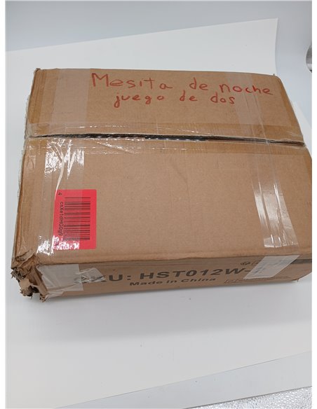 YMYNY Mesita de Noche, Juego de 2, Mesa Auxiliar, Mesilla de Noche, Cajón de Tela, Compartimento Abierto, Estilo Moderno, Strutt