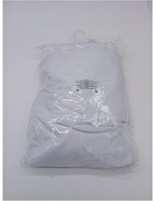 Aktive 61547 - Funda mesa jardín impermeable blanca, Protector mesa elástico 180x76x76cm, Funda mueble jardín resistente con suj
