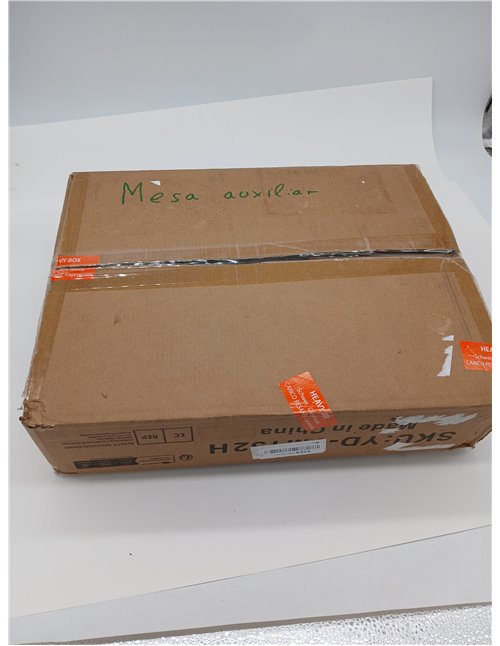 Mesa Auxiliar de Diseño en Forma de S, Mesa Auxiliar para Sofá, Mesita de Noche de Estilo Industrial para Sala de Estar, Dormito
