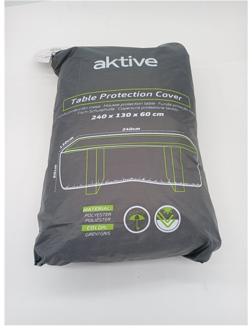 Aktive 61502 - Funda protectora para mesa de jardín 240x130x60 cm