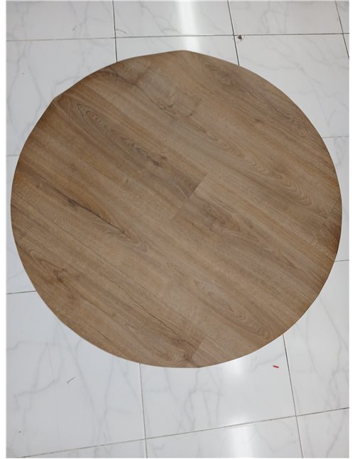 Alfombra Redonda de Vinilo Imitación Madera - Elegancia y Durabilidad para Decoración de Interiores