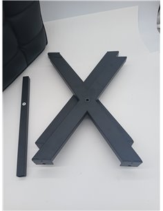 LUE BONA Taburete para pies, taburetes pequeños de 12 pulgadas de alto, reposapiés de piel sintética resistente con patas en X d 2