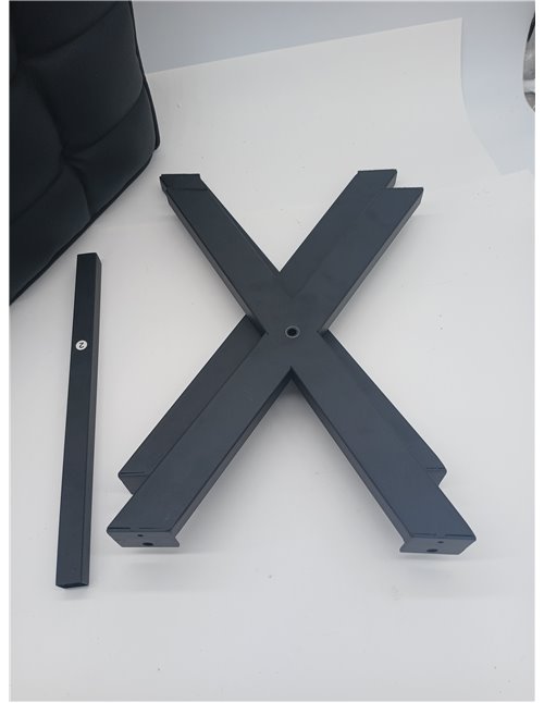 LUE BONA Taburete para pies, taburetes pequeños de 12 pulgadas de alto, reposapiés de piel sintética resistente con patas en X d