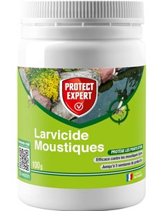 Larvicida para mosquitos PROTECT EXPERT - 100 g - Minigránulos - Controla el desarrollo de larvas de mosquito - Protección durad