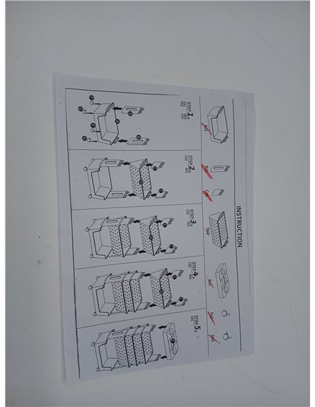 DOEWORKS Estantería con Ruedas Móvil, 5 Niveles, Estante para Libros Pequeño, Estantería Rodante, Carro de Servicios para Salón 