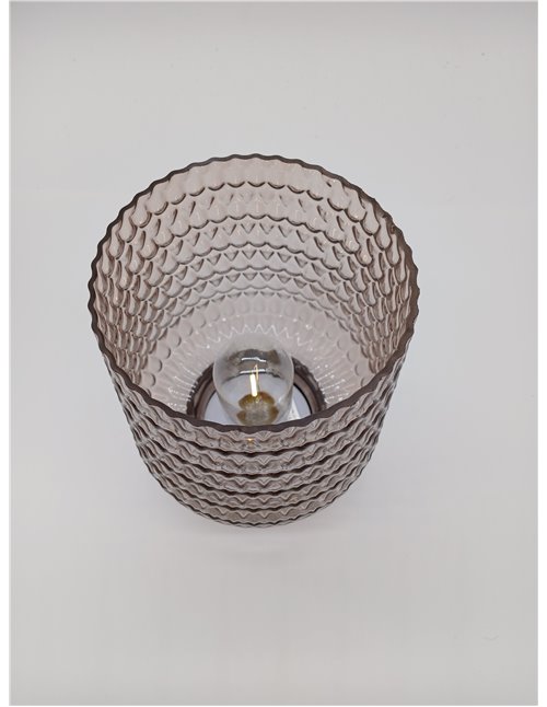 Pauleen 48309 Luminaria LED Móvil Brillante Glamour Temporizador Batería Gris Lámpara de Mesa 0,8 W 