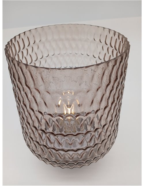 Pauleen 48309 Luminaria LED Móvil Brillante Glamour Temporizador Batería Gris Lámpara de Mesa 0,8 W 