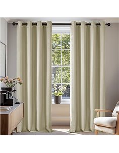Deconovo Cortinas Dormitorio Salon Modernas Opacas 245cm Alto Cortinas Termicas Aislantes Frio y Calor Suave 2 Paneles 140 x 245