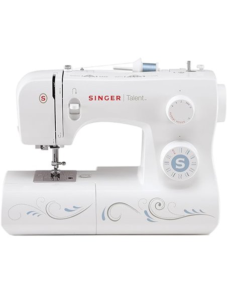Singer Maquina De Coser Mecanica Talent 3323-30 Puntadas Utilitarias, Puntadas Ojal Totalmente Automático de un Paso, Zig-Zag Ha