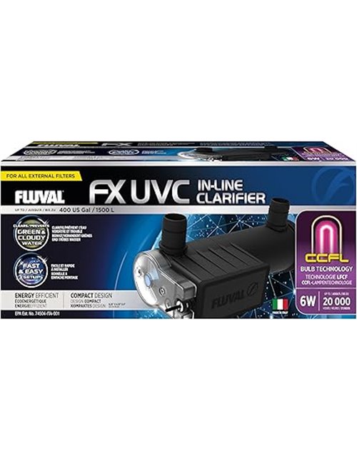 Clarificador UVC de Acuarios para Filtros Fluvla FX, 6W
