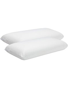 Pikolin Home - Almohada Viscoelástica 60 cm (2 Unidades), de Hotel - Adaptabilidad al Cuello, Hipoalergénica, Firmeza Alta, para