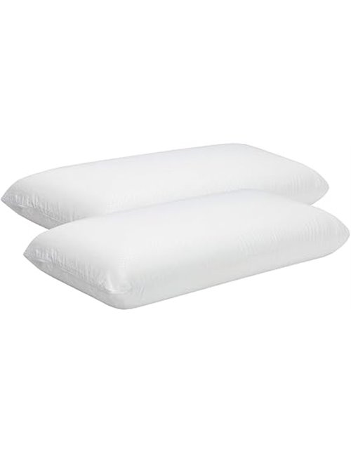 Pikolin Home - Almohada Viscoelástica 60 cm (2 Unidades), de Hotel - Adaptabilidad al Cuello, Hipoalergénica, Firmeza Alta, para