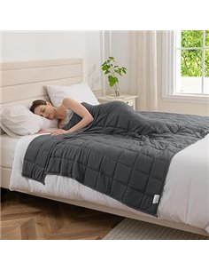 Good Nite Manta Ponderada Manta con Peso para Adultos para aliviar el estrés Manta Pesada para sentidos tranquilos (Gris, 8 kg, 