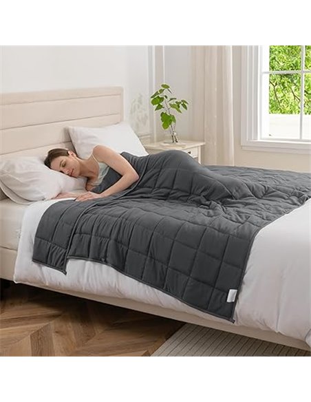 Good Nite Manta Ponderada Manta con Peso para Adultos para aliviar el estrés Manta Pesada para sentidos tranquilos (Gris, 8 kg, 