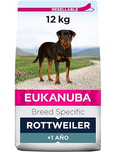EUKANUBA Breed Specific Alimento seco para perros rottweiler adultos, alimento para perros óptimamente adaptado a la raza 12 kg