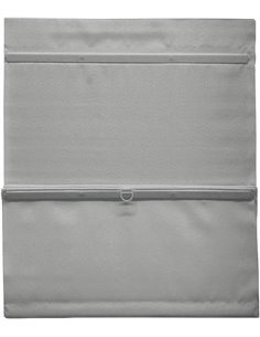 GARDINIA EASYFIX Magnetic Roman Blind with Velcro, Roman Blind, Opace, All Mounting Parts Included, Grey, 100 x 140 cm (W x H)