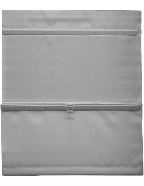 GARDINIA EASYFIX Magnetic Roman Blind with Velcro, Roman Blind, Opace, All Mounting Parts Included, Grey, 100 x 140 cm (W x H)