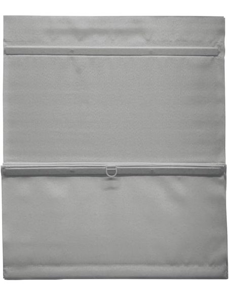 GARDINIA EASYFIX Magnetic Roman Blind with Velcro, Roman Blind, Opace, All Mounting Parts Included, Grey, 100 x 140 cm (W x H)