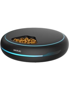 Cecotec Comedero Dispensador Automático de Comida para Mascotas Pumba 1600 Purrfect Meal. Capacidad de 1,6L, 4 Secciones Indepen