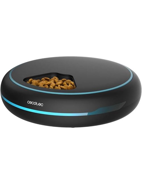 Cecotec Comedero Dispensador Automático de Comida para Mascotas Pumba 1600 Purrfect Meal. Capacidad de 1,6L, 4 Secciones Indepen