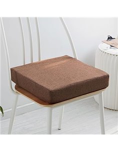 Cojín de espuma viscoelástica para silla, cojín extraíble de 5/8 cm de grosor, 40/45/50 cm, cojín de asiento antideslizante para
