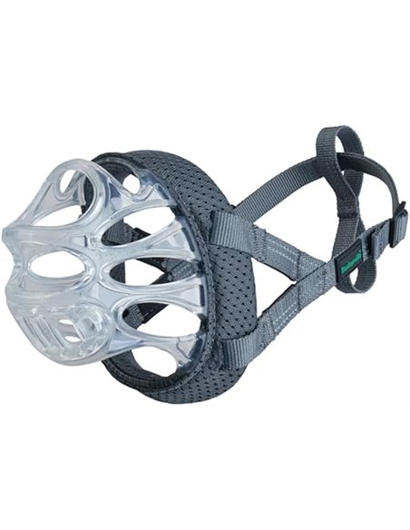 BASKERVILLE INVISA BOZAL - Respectful patented and safe design allows panting and drinking, adjustable and padded, training for 
