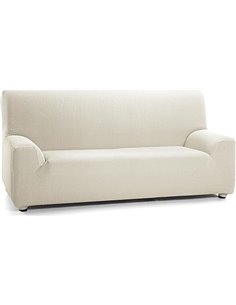 Martina Home Funda Sofá Elástico Túnez 3 Plazas Marfil, Funda de sofá Elastica, 3 Plazas (170 a 220 cm)