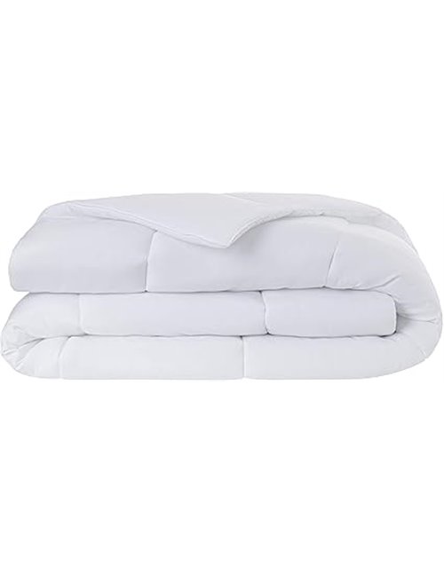Todocama - Edredón/Relleno nórdico de Fibra antiácaros, otoño-Invierno, 300gr/m², Color Blanco (Todas Las Medidas Disponibles). 