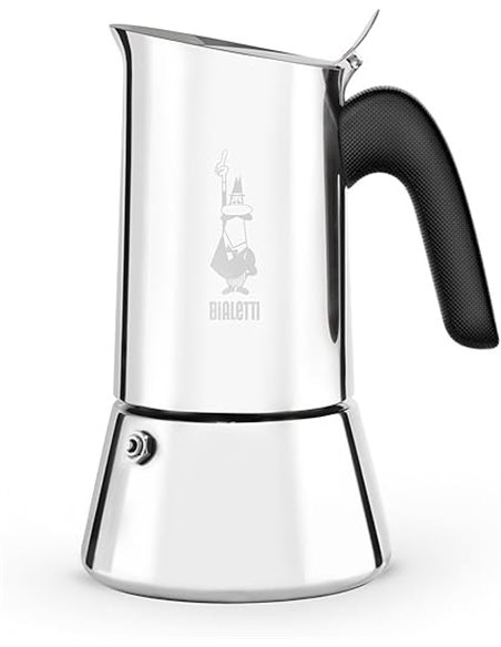Bialetti Venus Coffee Maker, Anti-Scald Handle, Not Suitable for Induction, 2 Cups (85 ml), Stainless Steel