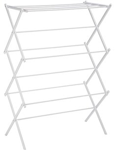 Amazon Basics Tendedero plegable, 14.5" D x 29.5" W x 41.8" H, color blanco.