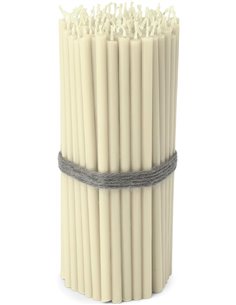 NKlaus - 100x velas de altar blancas sin hollín y sin goteo L 16cm cera de parafina premium 36117