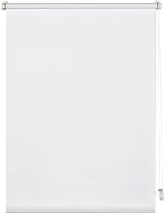Deco Company Estor Enrollable Opaco Con Pinzas Uni - Instalación Sin Taladrar, Translúcido, Para Ventanas - Blanco, 45 x 150 cm 