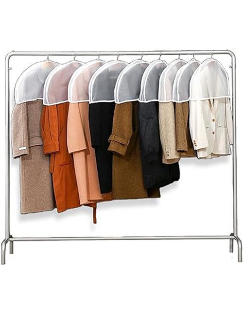 14 Pack Clear Garment Covers Dust Protection Garment Bags White Shoulder Covers Blazer Shirts Shoulder Pads Protective Shoulder 