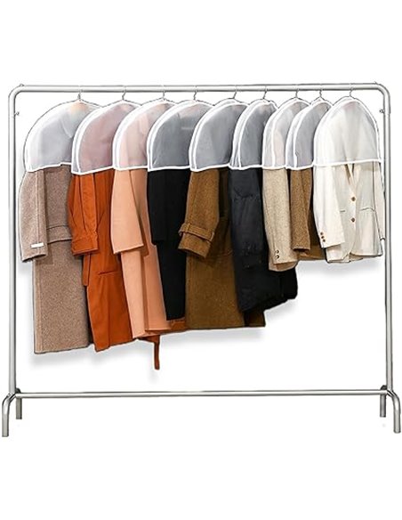 14 Pack Clear Garment Covers Dust Protection Garment Bags White Shoulder Covers Blazer Shirts Shoulder Pads Protective Shoulder 