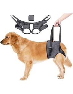 Asistencia de transporte, Arnés de Soporte Ajustable para las Patas Traseras - Cinturón de Apoyo y Rehabilitación para Perros Ma