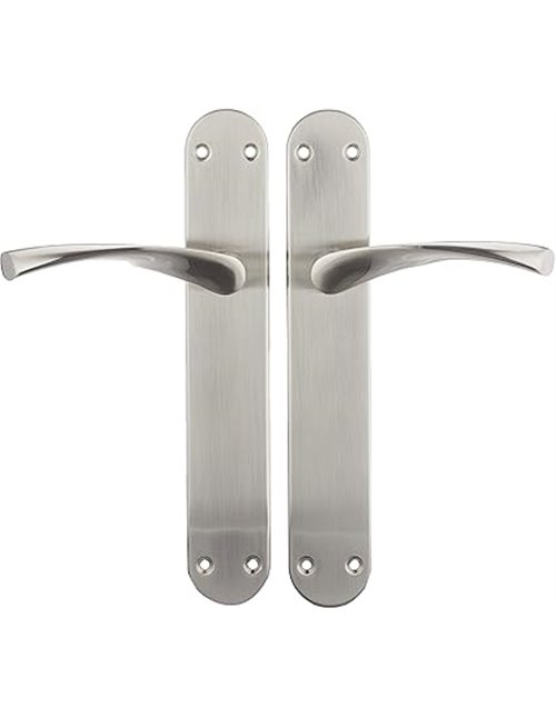 Interior Door Handle Set with Satin Nickel Plate