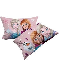 Frozen - Juego de 2 Fundas de Almohada de algodón, 2 Unidades, 100% algodón, 50 x 80 cm, Cierre de sobre