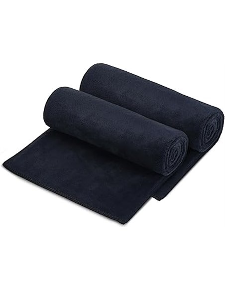 2 x Gym Towels, 100 x 50 cm Microfibre Gym Towel, Soft Microfibre Towels, Men's Women's Gyms, Strong Water Absorption Yoga Towel
