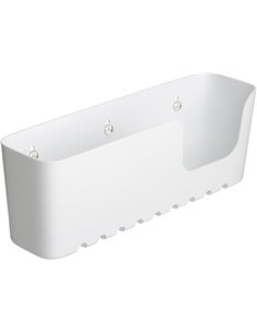 Tatay Estanteria Ducha Sin Taladro Rectangular | Incluye Ventosas | Soporta 2,5 kg | Polipropileno Resiste Humedad | Medida Gran