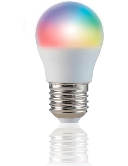 energeeks - Bombilla Inteligente LED - Multicolor RGB - Casquillo E27-5W - 470 Lúmenes - Temperatura Ajustable - Wifi + Bluetoot