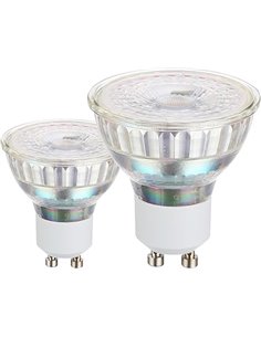 Eglo Juego de 2 lámparas GU10, 2 focos LED, luz reflectora de 4,5 vatios cada una (corresponde a 50 vatios), 345 lúmenes, ilumin