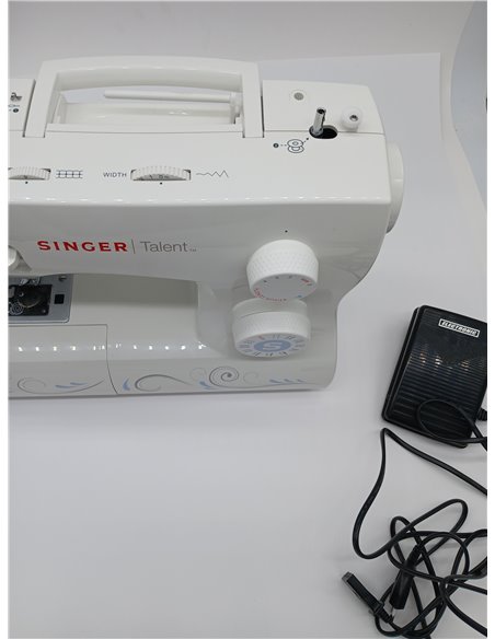 Singer Maquina De Coser Mecanica Talent 3323-30 Puntadas Utilitarias, Puntadas Ojal Totalmente Automático de un Paso, Zig-Zag Ha