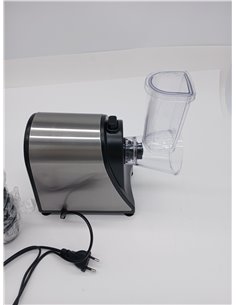 Meykey Rallador Eléctrico de verduras, cortador de verduras eléctrico, Cortador verduras en espiral eléctrico de 250 W, con 5 Ac 2