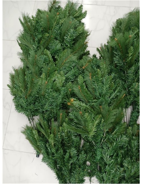 Solagua Árbol de Navidad Artificial Extra Relleno Abeto de Doble Hojas Combinadas 150-240cm Arboles C/Soporte Metálico (Verde, 2