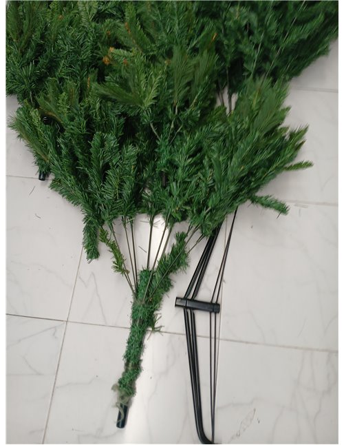 Solagua Árbol de Navidad Artificial Extra Relleno Abeto de Doble Hojas Combinadas 150-240cm Arboles C/Soporte Metálico (Verde, 2