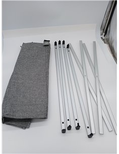 WENKO Pongotodo Trio gris moteado - Cesta para la ropa Capacidad: 130 l, Poliéster, 63 x 57 x 38 cm, Gris 2